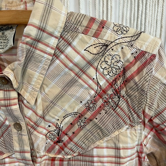 Cabela’s Western Pinstripe Long Sleeve Button-Down Size M - Picture 3 of 9